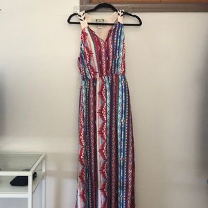 tribal maxi dress